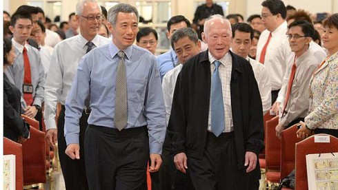 Lý Quang Diệu và Lý Hiển Long: