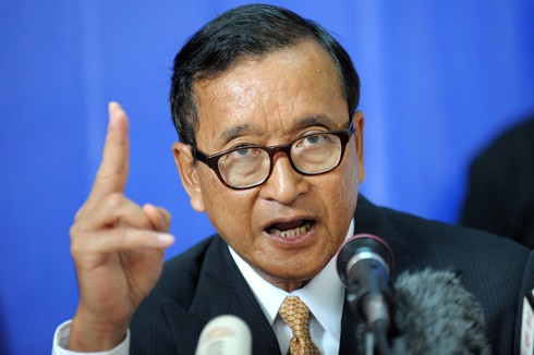 Campuchia tuyên bố bắt và tống giam Thủ lĩnh CNRP Sam Rainsy - ảnh 1