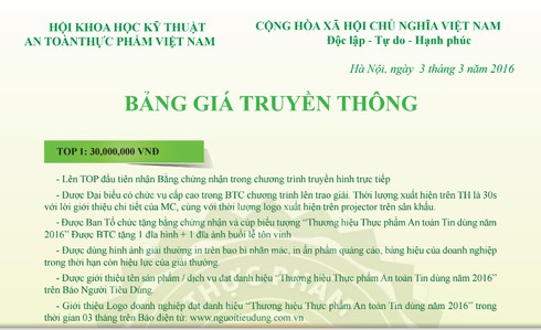 Shop TIN 9/6:Vinh danh ngay thương hiệu sản phẩm an toàn, tin dùng nếu nộp tiền - ảnh 2