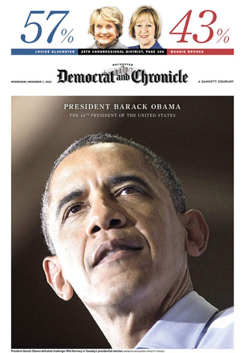 Những bìa báo cực ấn tượng về chiến thắng của ông Obama - ảnh 17