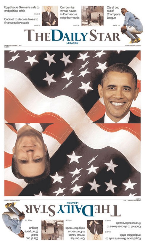 Những bìa báo cực ấn tượng về chiến thắng của ông Obama - ảnh 21