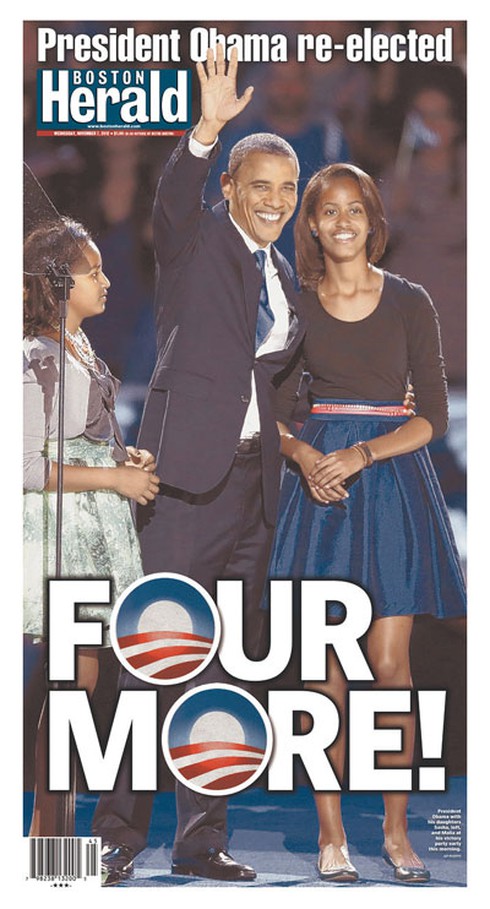 Những bìa báo cực ấn tượng về chiến thắng của ông Obama - ảnh 5