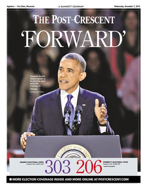 Những bìa báo cực ấn tượng về chiến thắng của ông Obama - ảnh 9