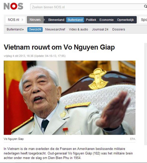 Người nước ngoài nói gì khi Đại tướng qua đời? - ảnh 10