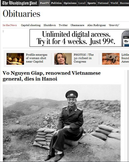 Người nước ngoài nói gì khi Đại tướng qua đời? - ảnh 11