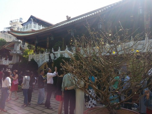 Sài Gòn ngày đầu năm: Phố vắng tanh, Chùa tấp nập - ảnh 12