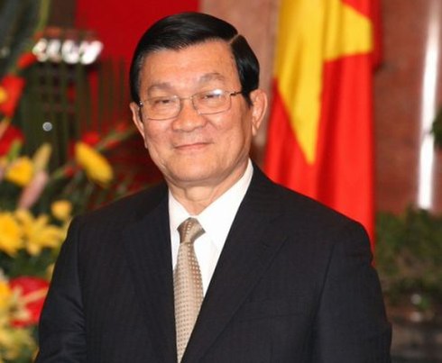 Chủ tịch nước Trương Tấn Sang thăm và làm việc tại Lào - ảnh 1