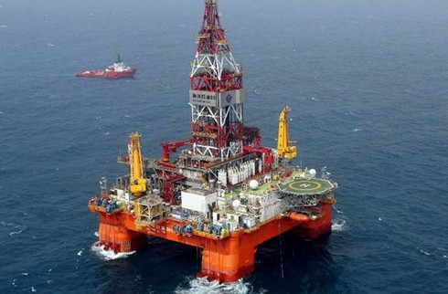 Giàn khoan Hải Dương 981 di chuyển đến ngoài cửa Vịnh Bắc Bộ - ảnh 1