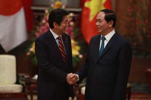 Chủ tịch nước Trần Đại Quang tiếp Thủ tướng Nhật Bản Shinzo Abe - ảnh 3