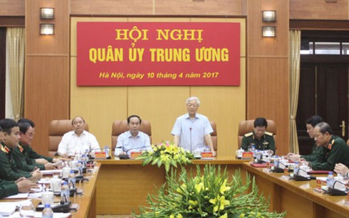 TBT Nguyễn Phú Trọng chủ trì Hội nghị Quân ủy Trung ương - ảnh 1
