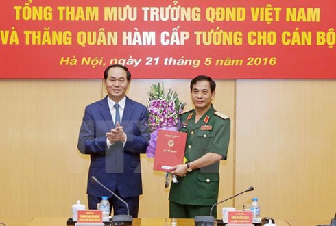 Trao quyết định bổ nhiệm Tổng Tham mưu trưởng Quân đội Nhân dân - ảnh 1