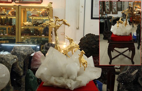 Cận cảnh chế tác bộ Dê vàng nửa tỷ đồng phục vụ đại gia chơi Tết - ảnh 5