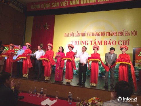 Khai trương Trung tâm báo chí phục vụ Đại hội Đảng bộ Hà Nội - ảnh 2