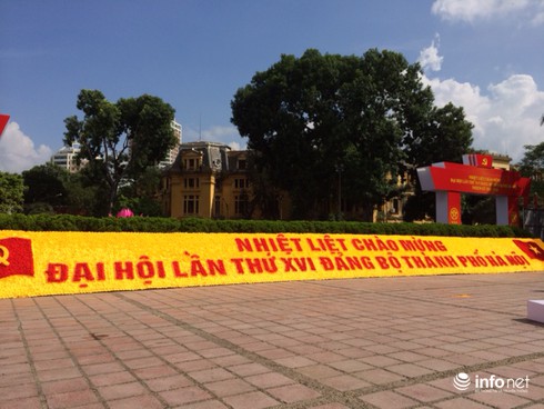 Chương trình chính thức của Đại hội Đảng bộ TP Hà Nội lần thứ 16 - ảnh 1