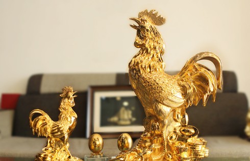 Nhà giàu chơi sang: “Cháy” gà vàng 24K, làm không kịp bán - ảnh 2