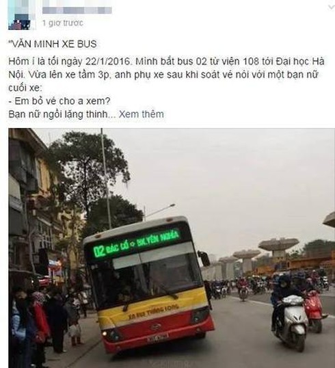 Nữ sinh đi lậu vé xe bus: Số tiền nhỏ nhưng lòng tham không nhỏ - ảnh 1