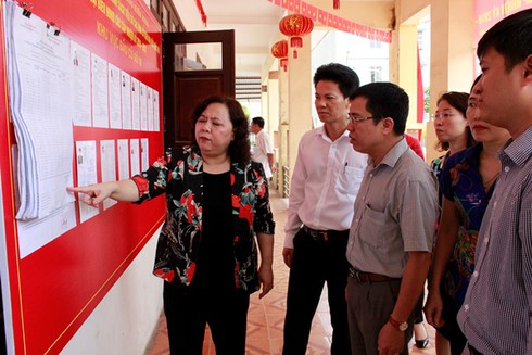 Hà Nội kiểm tra công tác chuẩn bị bầu cử tại quận Hà Đông - ảnh 1