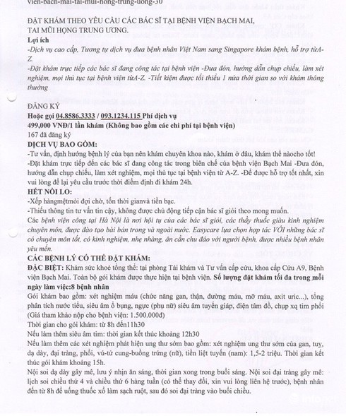 BV Bạch Mai: Cấm nhân viên tham gia các đường dây khám dịch vụ ngoài bệnh viện - ảnh 1
