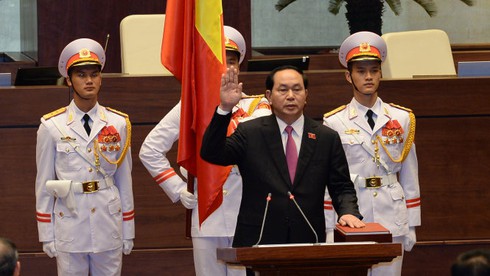 Chủ tịch nước Trần Đại Quang tuyên thệ nhậm chức - ảnh 1
