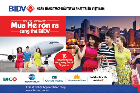 Mua vé bay, chủ thẻ BIDV được giảm giá đến 50% - ảnh 1