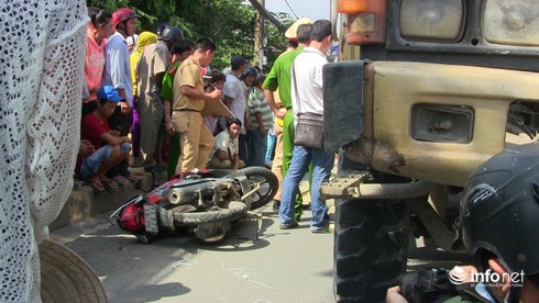 ​2 vợ chồng bị hung thần xe ben cán chết thảm - ảnh 1