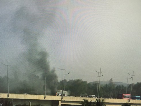 Cháy xe khách 45 chỗ trên cao tốc TP.HCM-Trung Lương - ảnh 1