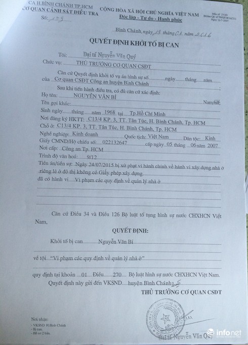 Công an TP.HCM vào cuộc vụ người nông dân dựng chòi nuôi vịt bị khởi tố - ảnh 2