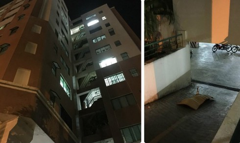 Một người nước ngoài rơi từ tầng 8 chung cư xuống đất tử vong - ảnh 1