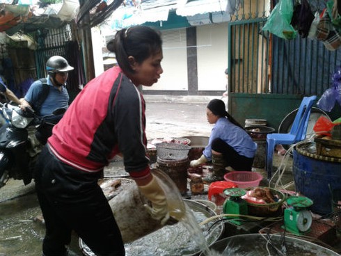 Chủ vườn bán tháo 1000 đồng/kg, chợ lẻ đội giá sau bão Haiyan - ảnh 13