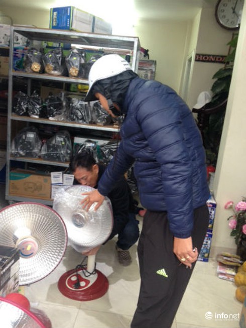 Hà Nội: Thiết bị chống rét giá rẻ