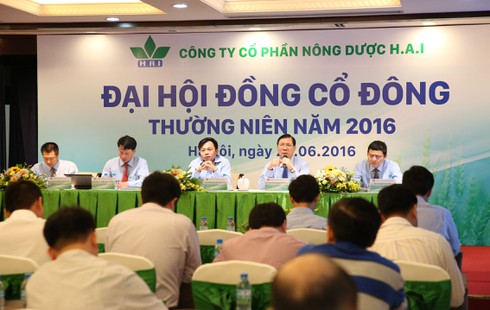 ĐHĐCĐ HAI: Mục tiêu doanh thu 1.600 tỷ đồng năm 2016 - ảnh 1