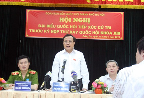 Bí thư Hà Nội lý giải với cử tri việc ngừng đăng cai ASIAD 18 - ảnh 1