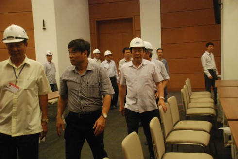 Bộ trưởng TT&TT kiểm tra hệ thống âm thanh, truyền hình Nhà Quốc hội - ảnh 1