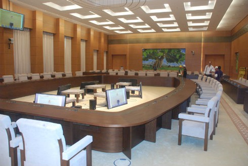 Bên trong tòa Nhà Quốc hội mới trước ngày khánh thành - ảnh 6