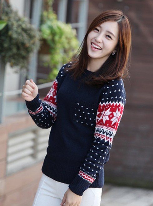 Áo len họa tiết cho mùa Noel ấm áp - ảnh 26