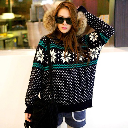 Áo len họa tiết cho mùa Noel ấm áp - ảnh 22