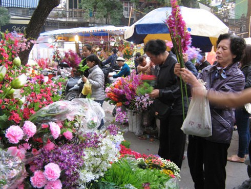 Chợ hoa Hàng Lược rực rỡ đón Tết - ảnh 14