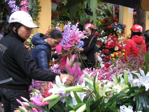 Chợ hoa Hàng Lược rực rỡ đón Tết - ảnh 13