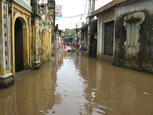 Ngôi làng cổ trở thành “ốc đảo” vì nước sông Nhuệ - ảnh 3