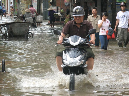 Bác bỏ tin đồn vỡ đê sông Nhuệ - ảnh 1