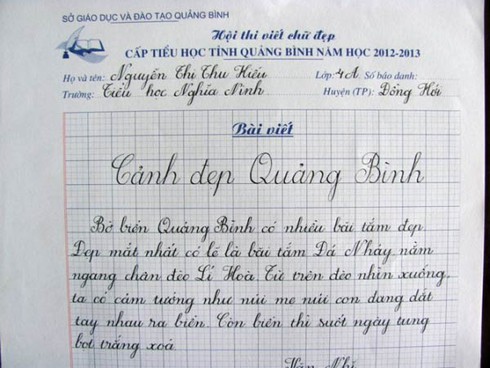 Cư dân mạng mê mẩn vì chữ đẹp như đánh máy - ảnh 5