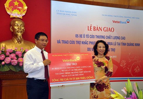 VietinBank hỗ trợ 24 tỷ đồng khắc phục hậu quả mưa lũ tại Quảng Ninh - ảnh 1