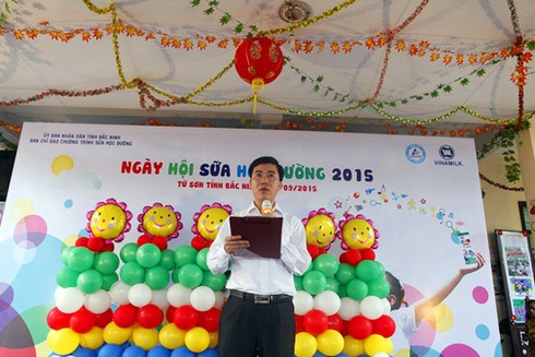 Bắc Ninh: Phát động chương trình Sữa học đường 2015 - ảnh 1