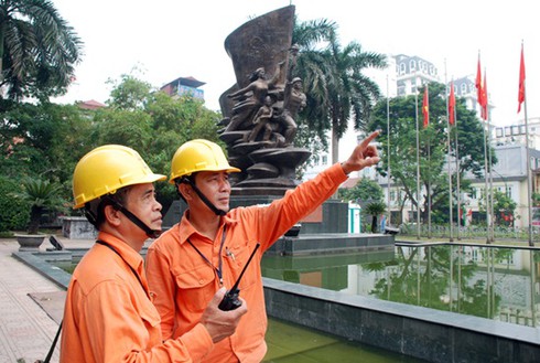 EVN HANOI tăng cường công tác đảm bảo điện tại Đại hội Đảng bộ Thành phố - ảnh 1