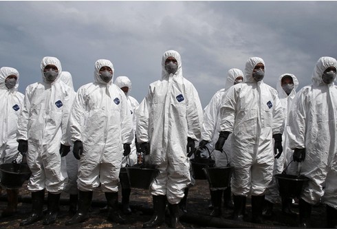 Chùm ảnh vụ tràn dầu nghiêm trọng ở khu du lịch Thái Lan - ảnh 4