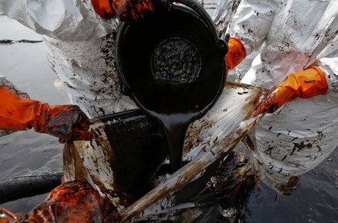 Chùm ảnh vụ tràn dầu nghiêm trọng ở khu du lịch Thái Lan - ảnh 8