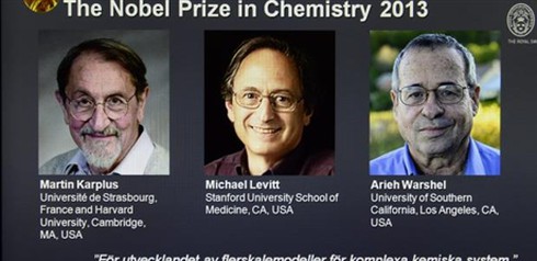 Giải Nobel Hóa học 2013 thuộc về 3 người Mỹ - ảnh 1