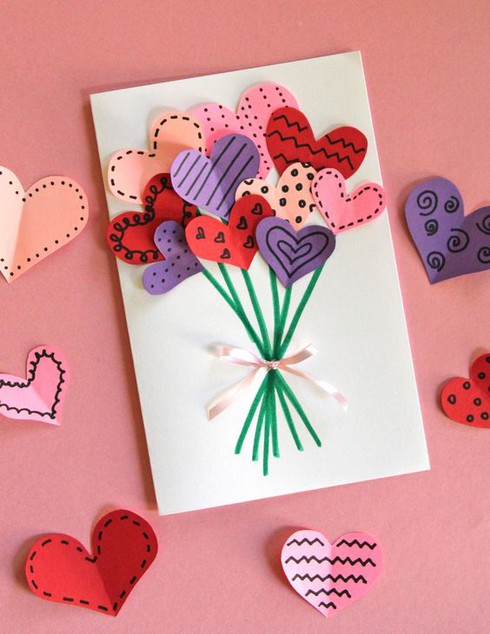 Những mẫu thiệp Valentine 3D ngọt ngào, cực dễ làm - ảnh 6