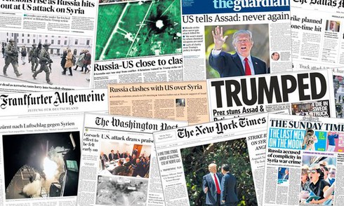 Báo Anh, Mỹ miễn cưỡng khen ông Trump sau vụ tấn công Syria - ảnh 1