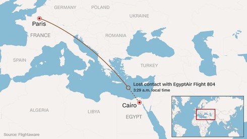 Máy bay Ai Cập mất tích: Khả năng cao là do tấn công khủng bố - ảnh 1